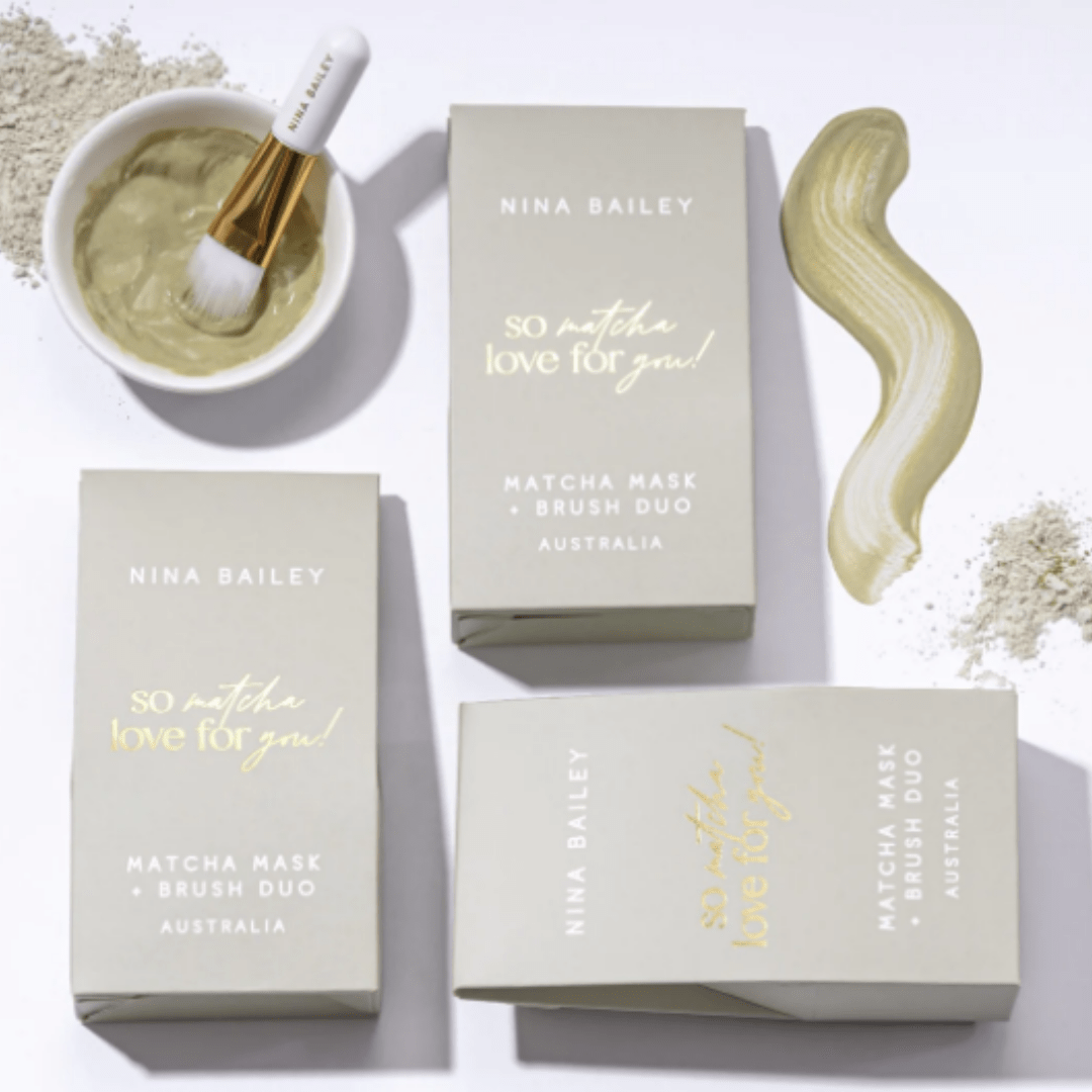 Matcha Clay Mask & Brush Duo | Nina Bailey