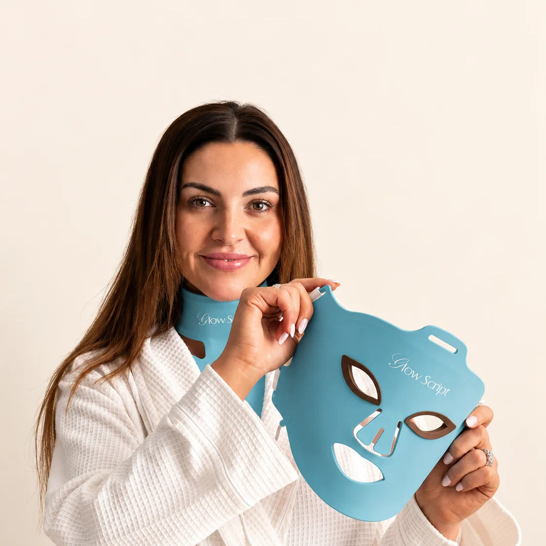 Glow Script LED Face and Neck Mask