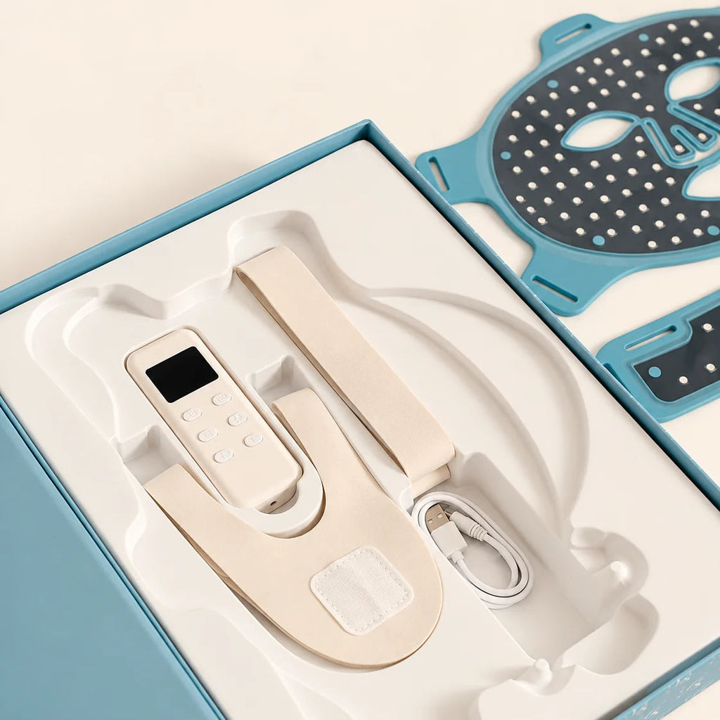 Glow Script LED Face and Neck Mask
