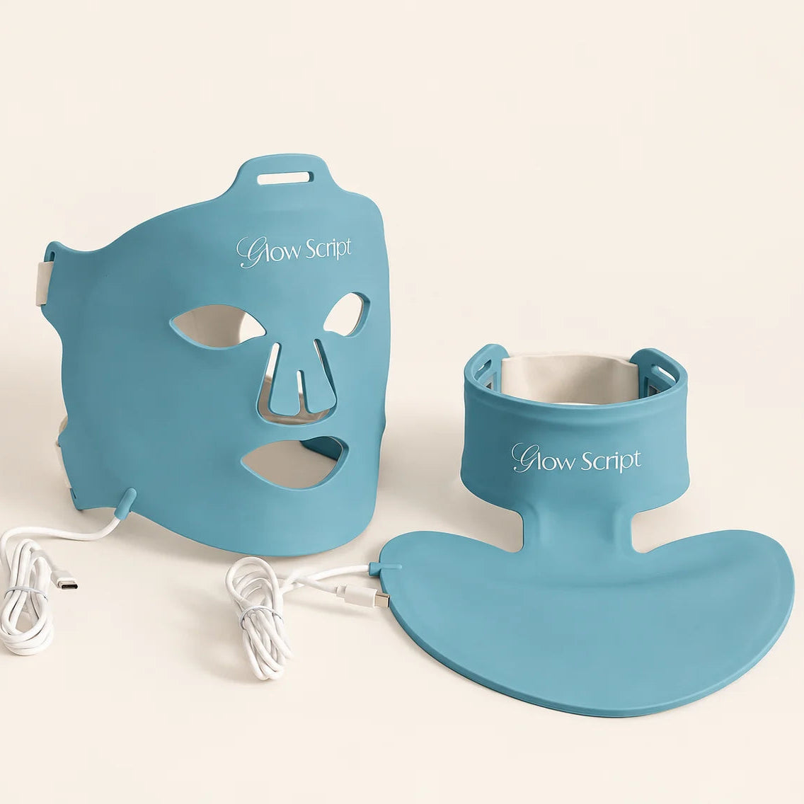 Glow Script LED Face and Neck Mask